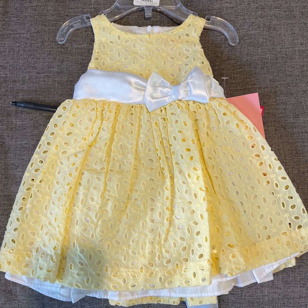 6/9 month Yellow Dress- tags still on